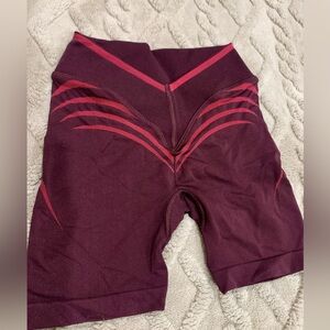 Gymshark Maroon Bike Shorts